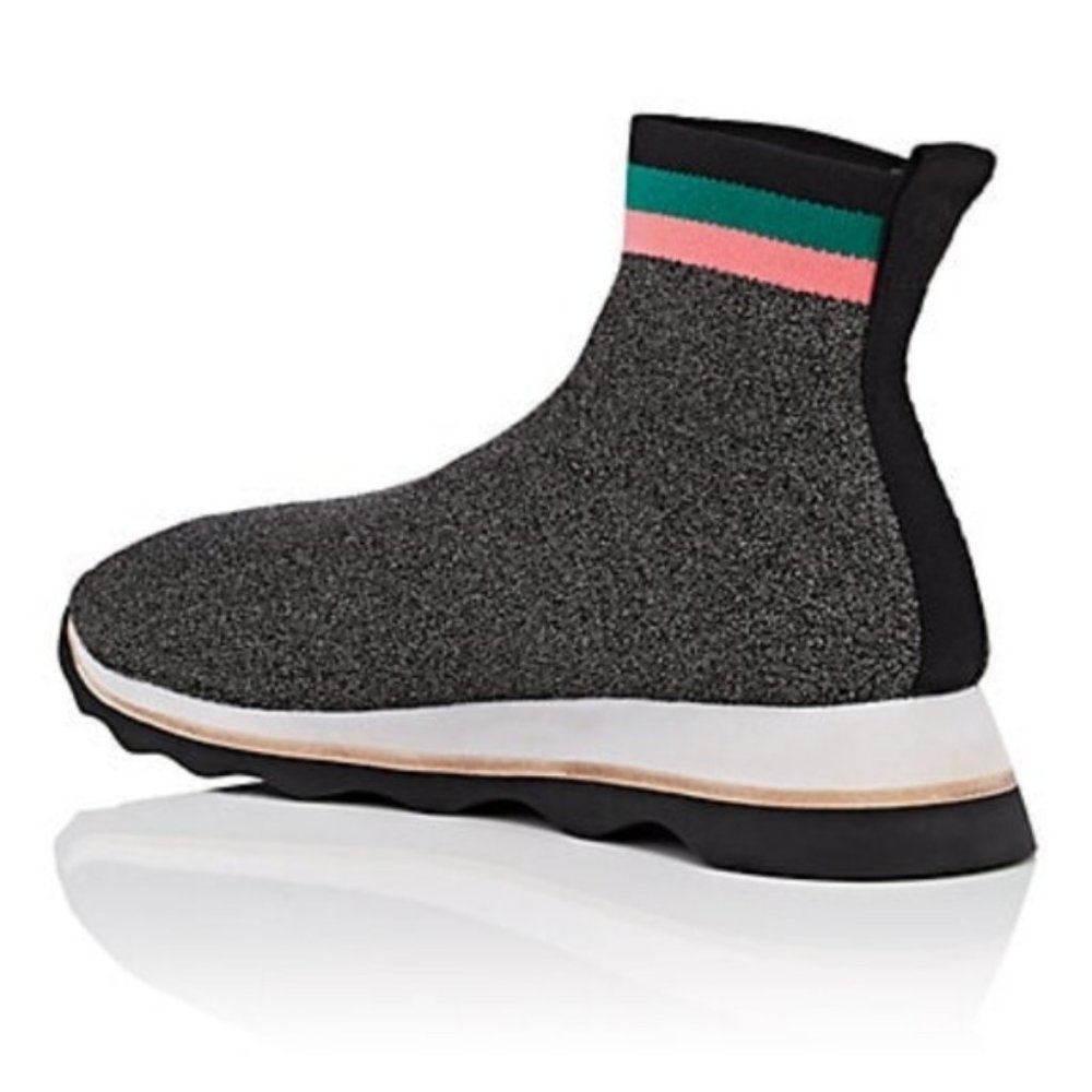 NWT Loeffler Randall Scout Knit Sock Sneakers